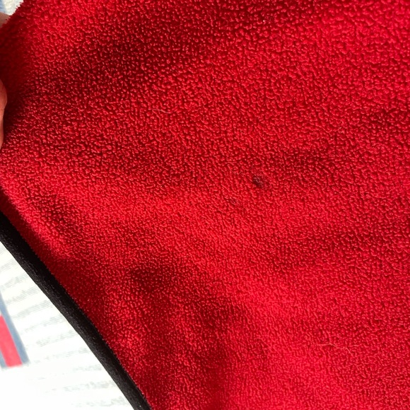 Vintage Nautica Competition sleeve spell out fleece quarter zip pullover - Picture 6 of 7